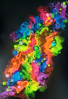 Alcohol Ink painting kit + video for begginer "SPLASH" by "ScrapEgo"